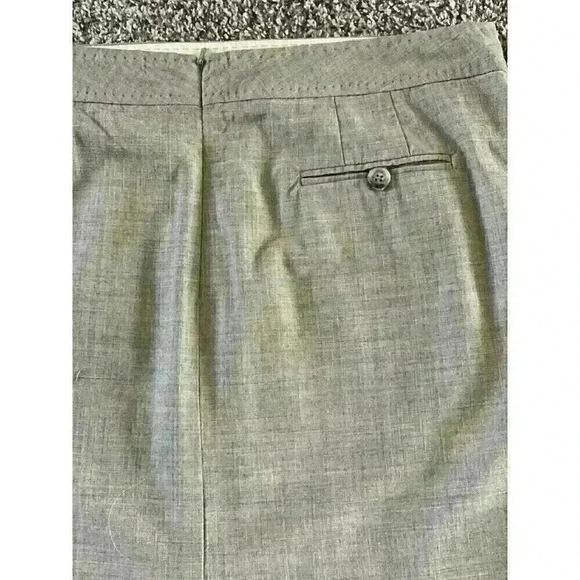 Tan Banana Republic Stretch Pencil Skirt Front Pockets Back Zip Size 8 - Picture 3 of 6